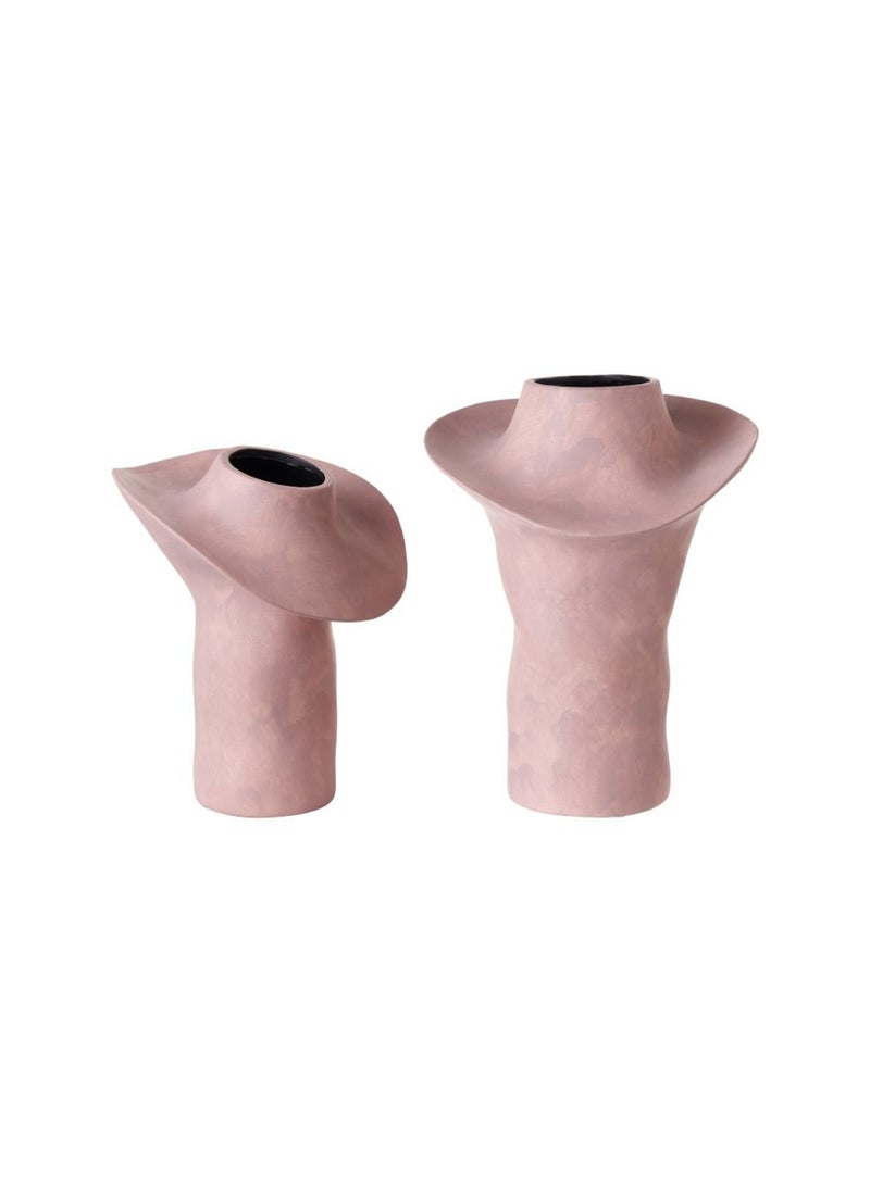 DANUBE HOME Zenith Ceramic Vase Rose 27.5 x 27.5 x 35 Cm  - Image 2