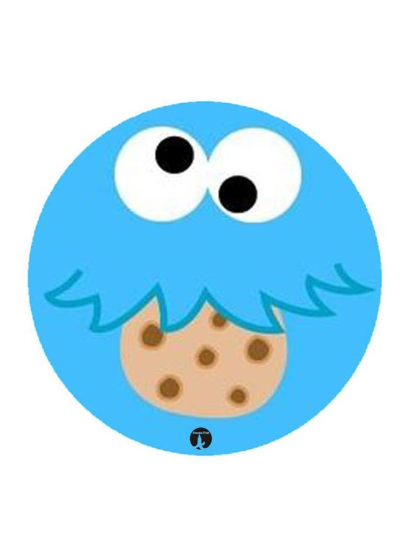 RKN The Cookie Monster Printed Mousepad Blue/Beige/White