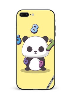 Protective Case Cover For Apple iPhone 7 Plus/8 Plus Panda With 56789 Numbers Design Multicolour