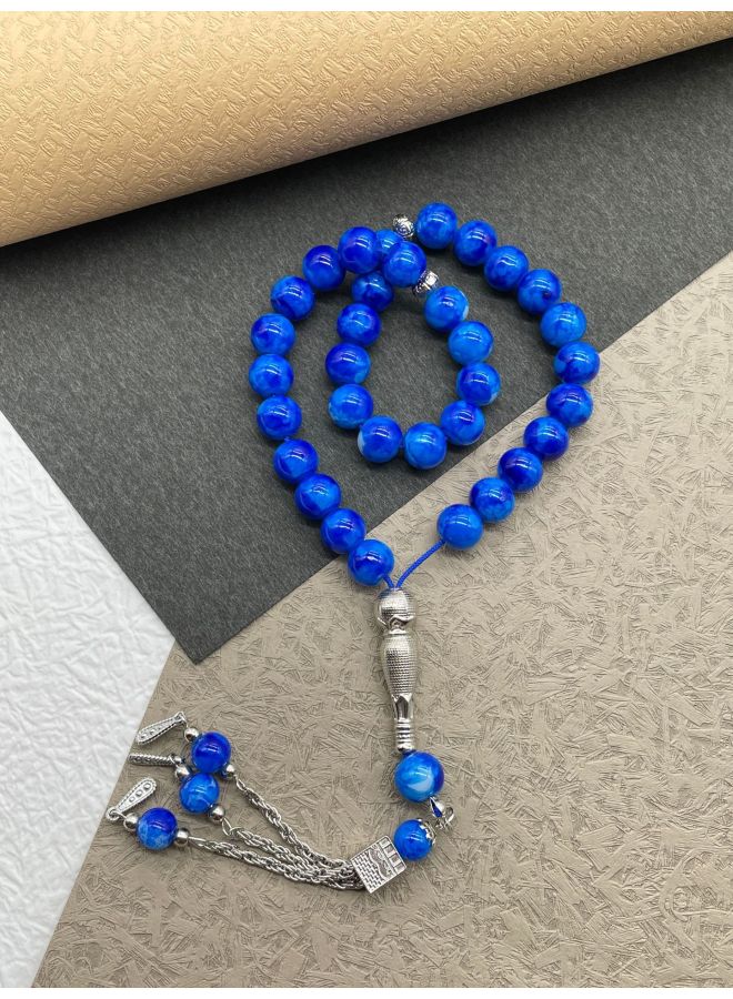 YIXIA Beads 10mm Prayer Beads With Kaaba Tassel Flower Beads Islamic Prayer Beads Bracelet - Image 1