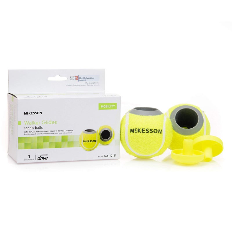 McKesson McKesson Walker Glides Tennis Balls Replacement Glide Pads 1 Pair 