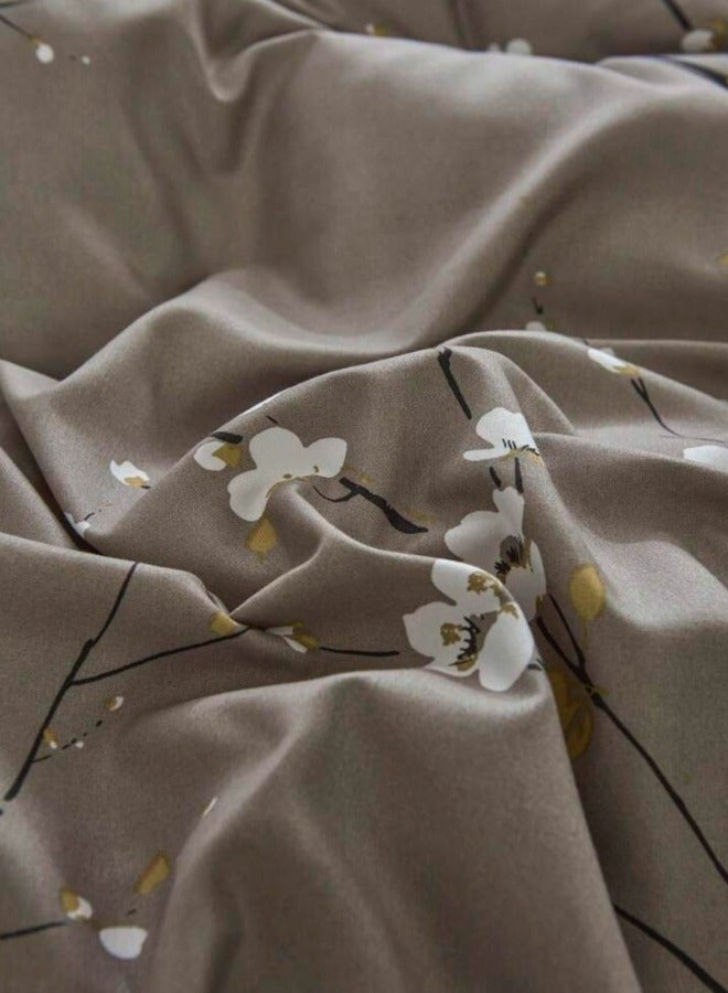 LUNA Home King size 6 pieces, duvet cover set, plum blossom branch flower design. - Image 5