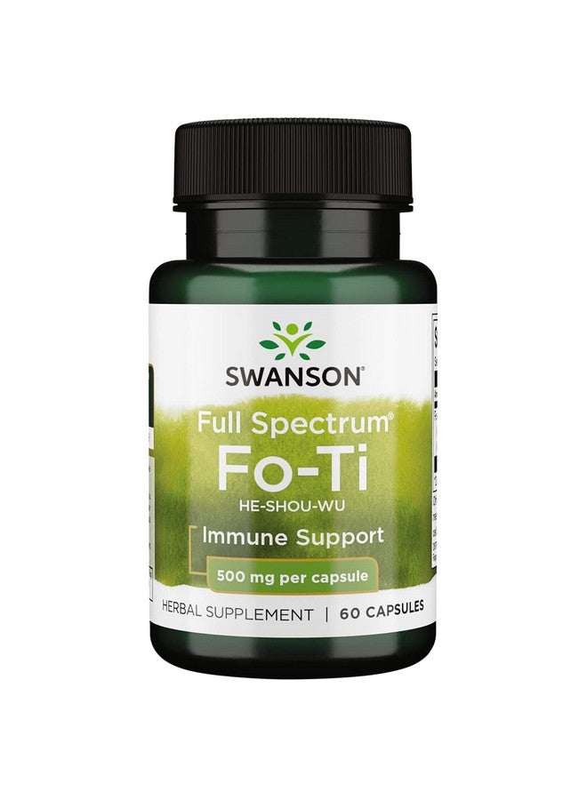 SWANSON Fo Ti 500 Milligrams 60 Capsules - Image 2