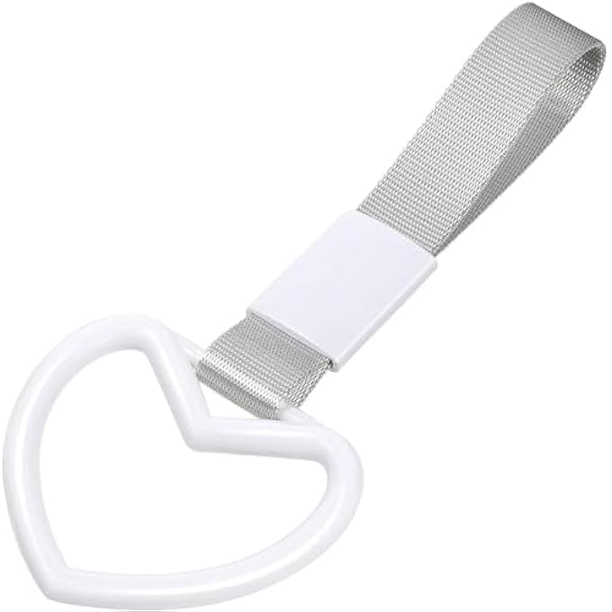 rayihni Tsurikawa Rings for Rear BumperHeart JDMStylish Interior and Exterior Car AccessoriesCute Heart DesignBlack4 Pieces - Image 4