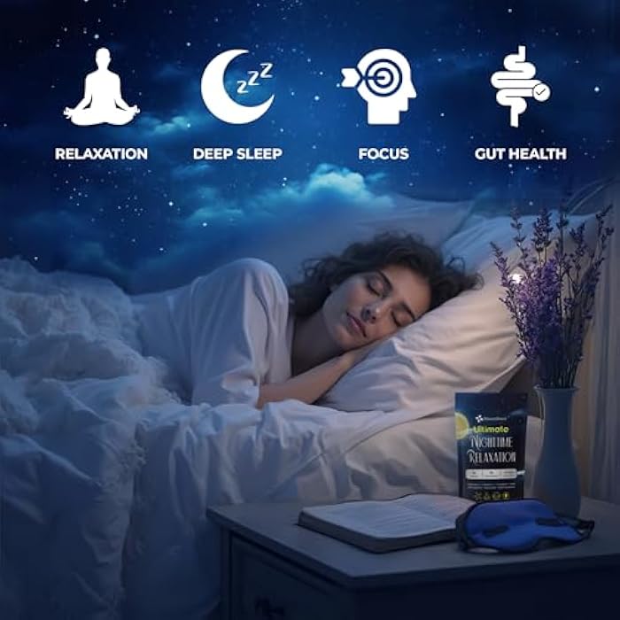 BloomBoost Magnesium Glycinate Powder, Upgraded Formula with Vanilla Coconut Powder, GABA, L-Theanine, Ashwagandha and Chamomile, Natural Berry Flavor - Perfect for Evening Wind-Down & Cozy Nights - Image 4