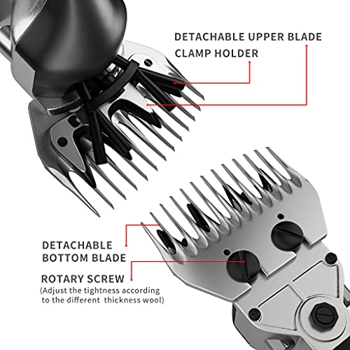 Dragro Sheep Clippers 600W, Professional Animal Shearing Machine, Farm Livestock Grooming Kit, Heavy Duty Electric Clippers for Thick Coat Animals (Sheep Clippers-600W) - Image 5