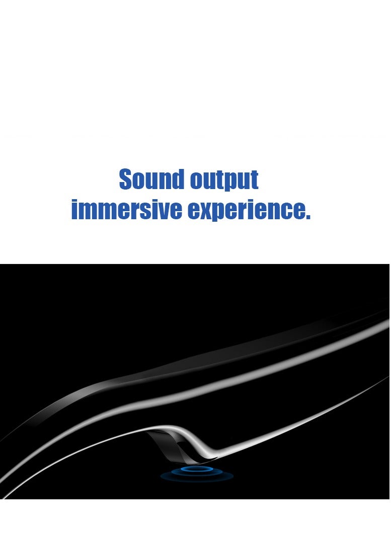 جولف لينك نظارات ذكية MZ09 للقيادة والملاحة الصوتية والنظارات الشمسية وركوب الدراجات والمشي لمسافات طويلة وحماية من الأشعة فوق البنفسجية ومضادة للإشعاع نظارات ذكية سوداء - Image 5