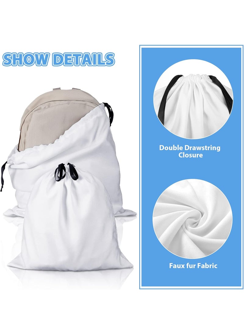 Woanger Woanger 10 Pieces Large Dust Cover Bag Polyester Cotton Breathable Bags Dustproof Drawstring Storage for Shoes Purses Travel Packing Luggage Organizer Home Storage 2 Sizes  - Image 3