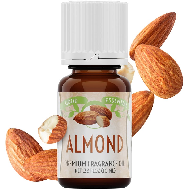 Good Essential – Professional Almond Fragrance Oil 10 ml for Diffuser, Candles, Soaps, Perfume, Aromatherapy 0.33 fl oz - Image 2