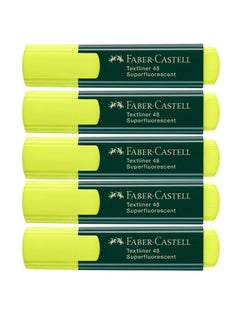 FABER-CASTELL 5-Piece Highlighter Yellow 