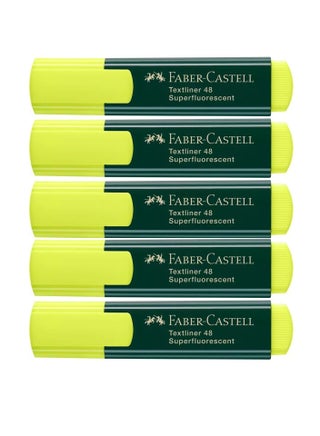 5-Piece Highlighter Yellow - pzsku/ZB16803F722BE6BB5F555Z/45/_/1667112627/4c9109a2-28e3-404a-b578-3422465f6882