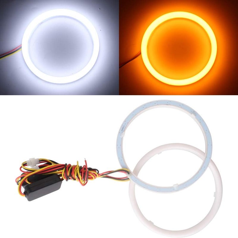 Qasim 110MM White+Amber Switchback LED Halo Ring Lights - Image 1