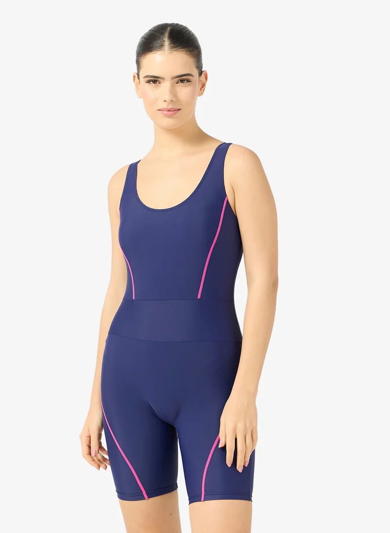 FRWD Scoop Neck Rash Guard with Trim Detail