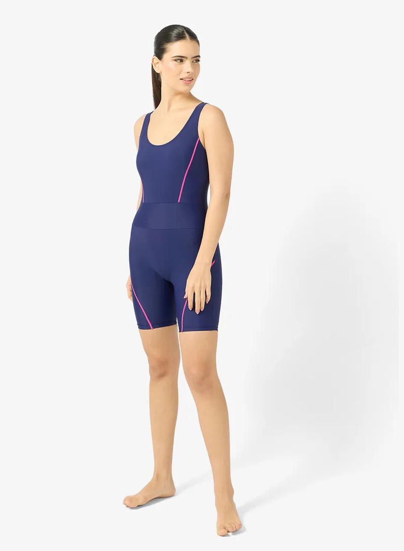 FRWD  Scoop Neck Rash Guard with Trim Detail for Women | Best Price UAE