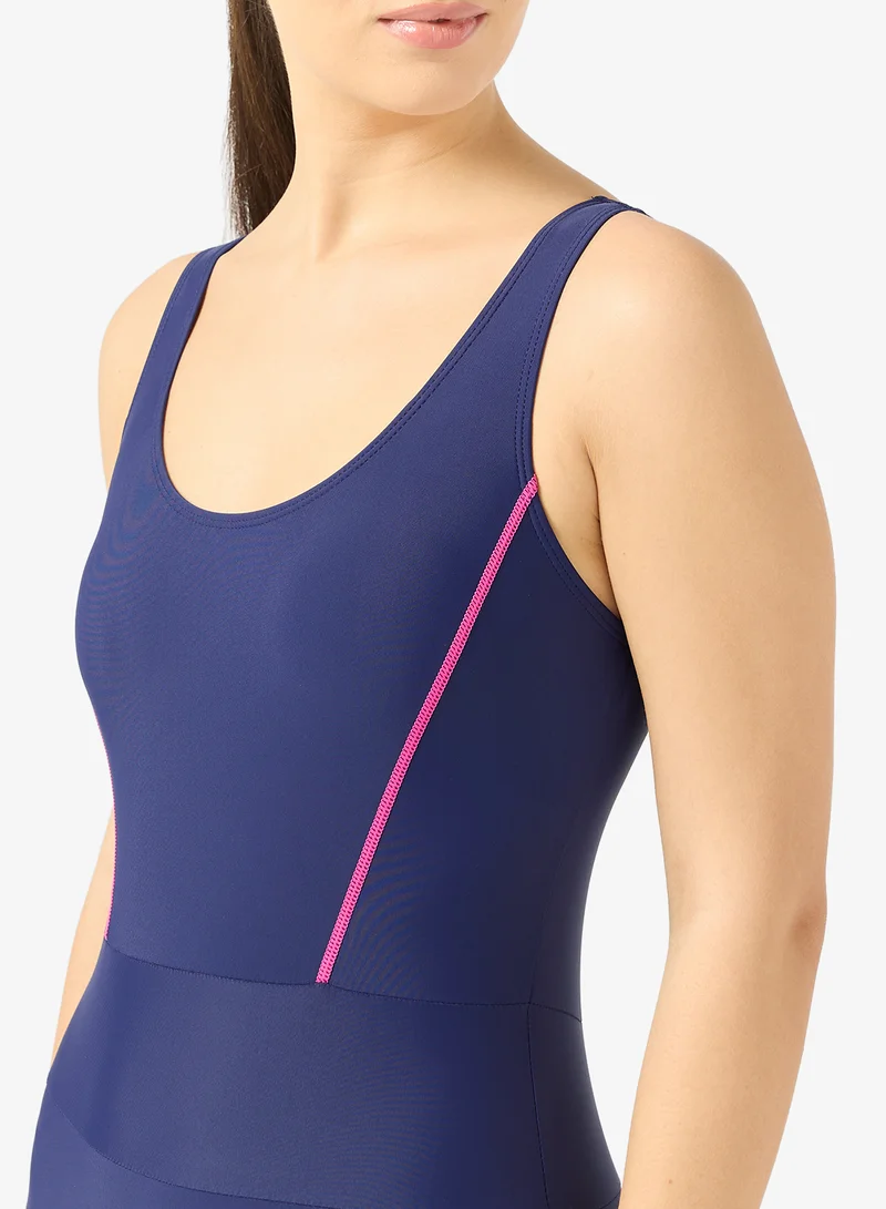 FRWD  Scoop Neck Rash Guard with Trim Detail for Women | Best Price UAE