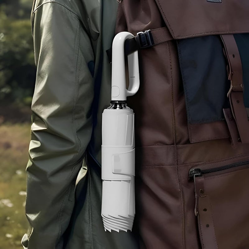 CONTACTS Ring Buckle Umbrella 2025 – Two Folding Travel Umbrella, Windproof, Automatic Open/Close, Compact for Rain & Sun - Image 5