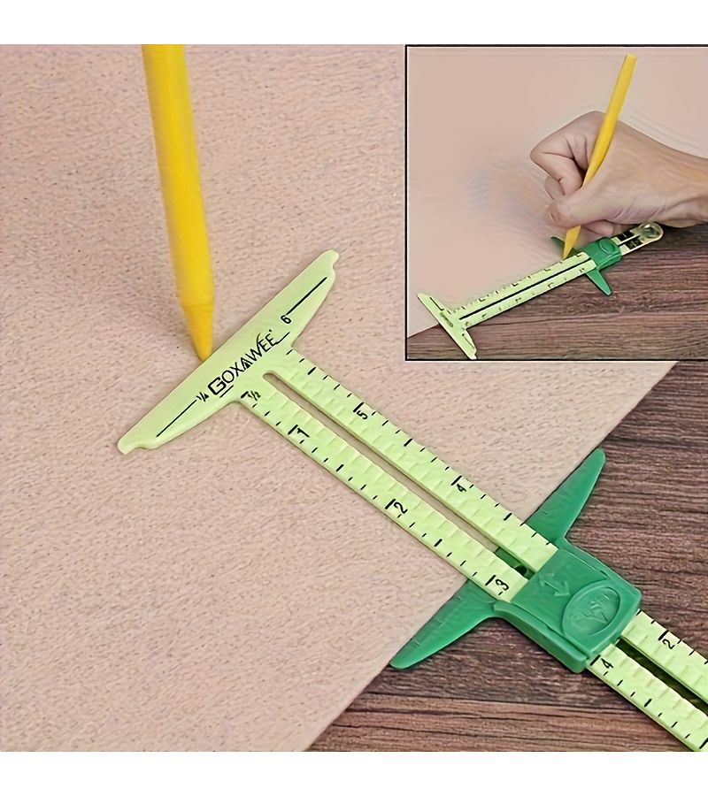5 In 1 Multi Function Sliding Caliper Measuring Tool With Heavy Duty Industrial Drafting Adjustable Scales Ergonomic Handle And Locking Mechanism 1pc - Image 5