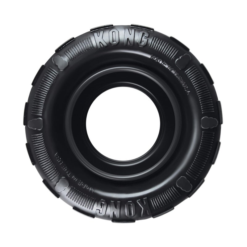 KONG Extreme Tires - KONG's Most Durable Natural Rubber Chew & Fetch Toy - Treat Dispenser Dog Tire Toy - Pet Supplies for Outdoor & Indoor Play - For Medium/Large Dogs - Image 1