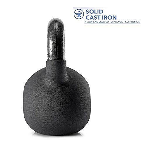 Kakss Half Coating Neoprene Kettlebell (Proudly Made in India) (black, 2kg) - Image 2