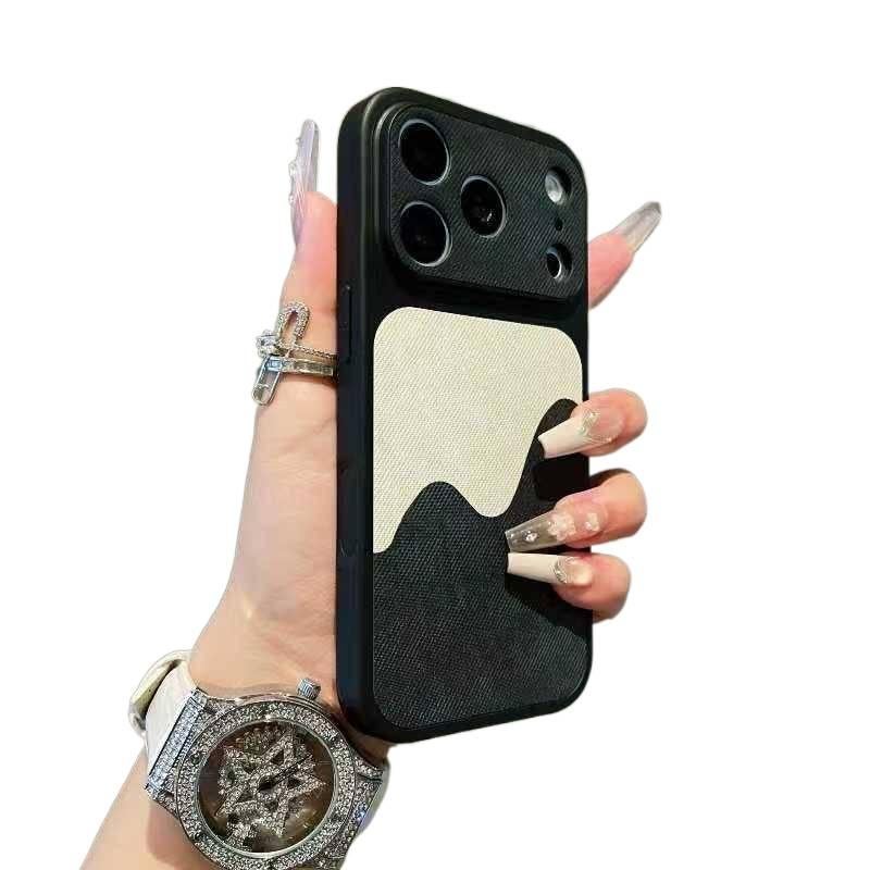 Drop Protection iPhone 17 TPU Magnetic for 17 Air 17 Pro 17 Pro Max with Geometric Pattern and Anti Slip Grip in Black - Image 1