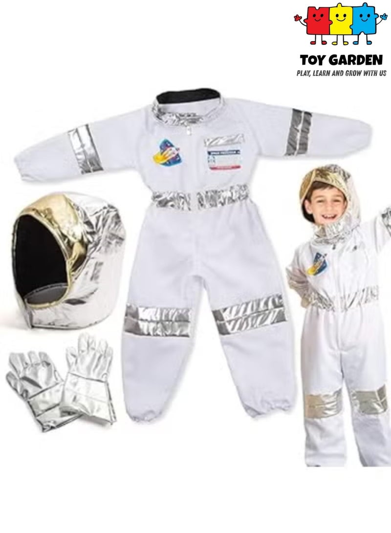 TOY GARDEN Astronaut Costume for Kids, Childrens Astronaut Space Costume for Kids Full Pretend Dress Up and Role Play Set Space Uniform and Accessories Durable Washable Ideal Gift for Boys and Girls Junior and Toddler Sizes Best Costume Set - Image 1