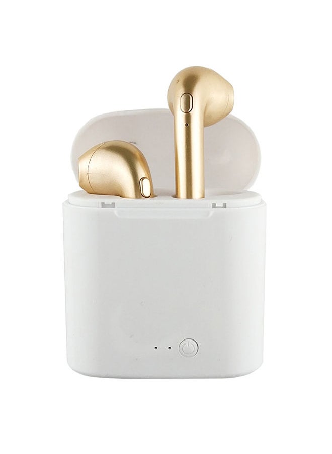 NIBEMINENT - I7s Stereo In-Ear Bluetooth Earbuds Gold - Image 1