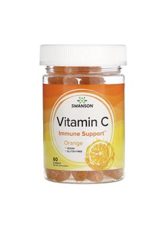 SWANSON Vitamin C, Orange, 60 Gummies 