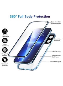 General Compatible with Vivo V40 Pro Case, With Buckle double-sided high-definition glass and Magnetic Adsorption Metal Frame, Seismic and anti fall  - Image 2