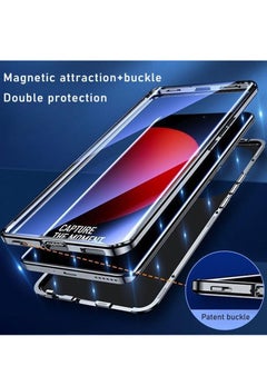 General Compatible with Vivo V40 Pro Case, With Buckle double-sided high-definition glass and Magnetic Adsorption Metal Frame, Seismic and anti fall  - Image 5