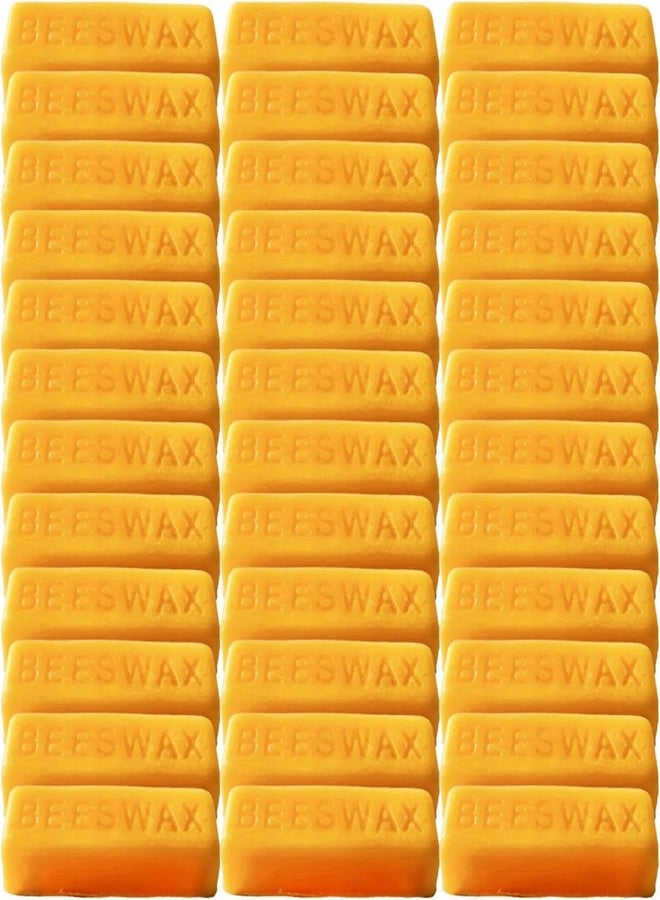 TooGet 36Pcs Yellow Beeswax Sticks, Natural Beeswax Block Beeswax Pure Stick for Candle Making, Skin Care, Furniture Polish, DIY Techniques - 40 OZ - Image 1