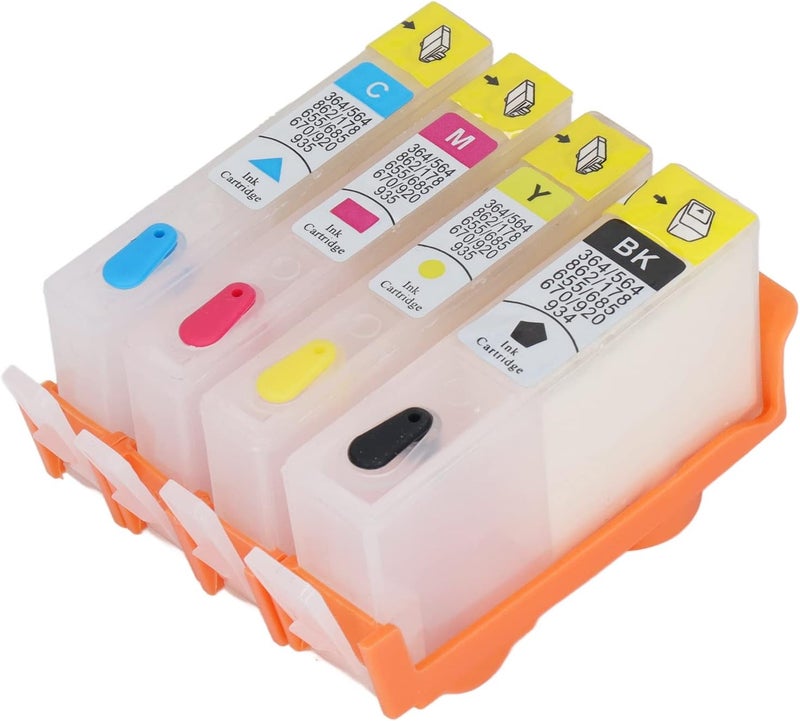 4PCS Ink Cartridge,Permanent Chip Smooth Output Large Capacity 4 Colors Replacement for Printer (HP 685) - Image 5