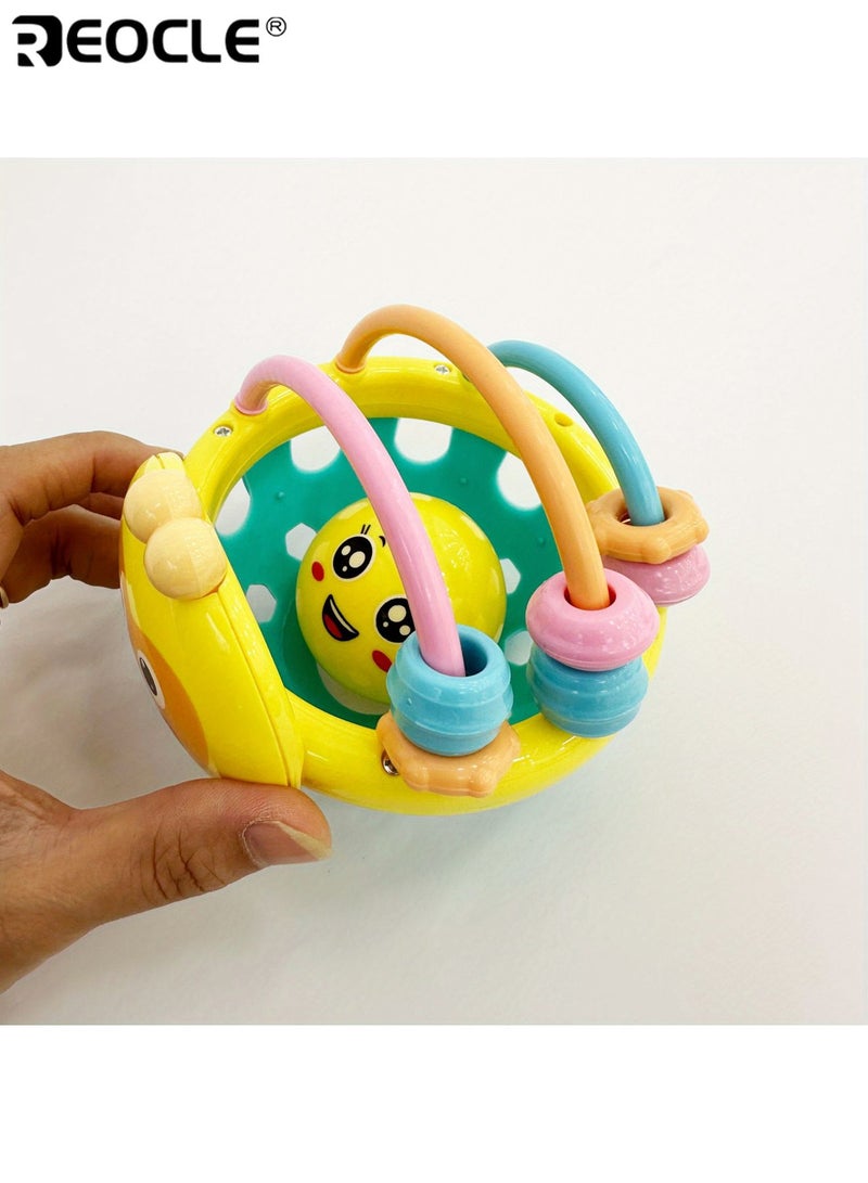 REOCLE Baby Rattle Toy with Bell Interactive Grasping Exercise Color Recognition Safe Sensory Learning Toy for Infants Child Safe Material Birthday or Holiday Gift for Boys and Girls - Image 5
