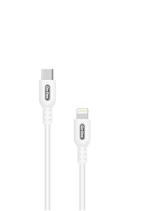Go-Des Type-C to Lightning Cable 18W High Power 1M Length Fast Charging u0026 Data Transfer - Image 1