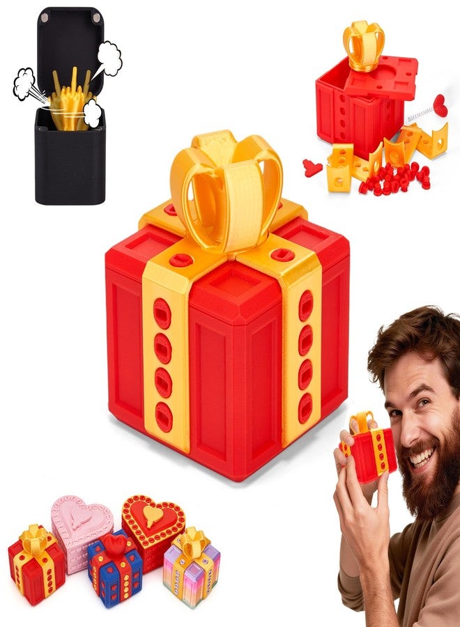 Aodomis 3.74 Inch Gotcha Box Prank with Surprise Finger, Annoying Gift Box with Finger,3D Printed Prank Gift Box with Screws & Pop Up Fingers, Easter Surprise Birthday Gifts for Friends Her/Him - Image 1
