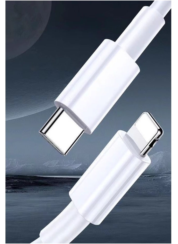Generic - USB-C To Lightning Cable - 2 Meter White - Image 1