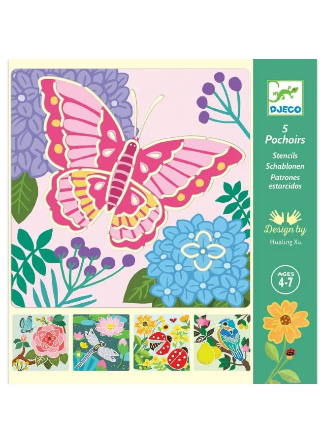DJECO Garden Wings Stencils