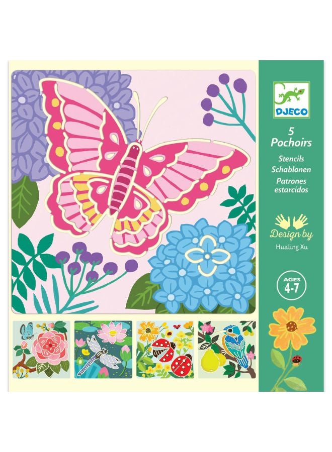 DJECO Garden Wings Stencils  - Image 1