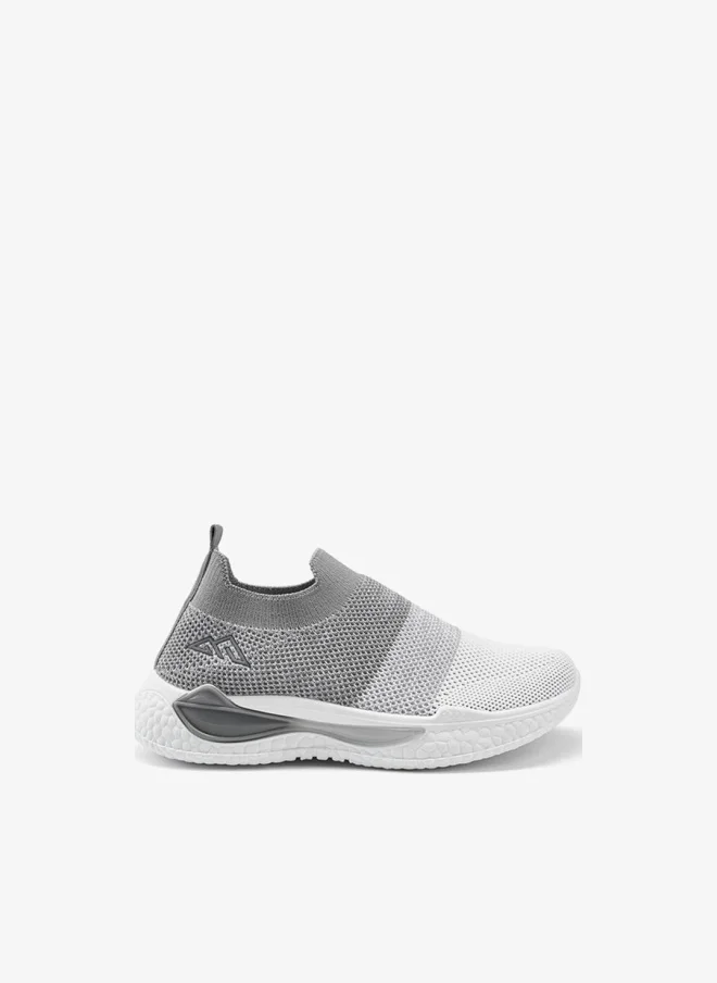 Oaklan by Shoexpress Textured Slip-On Sports Shoes With Pull Tab