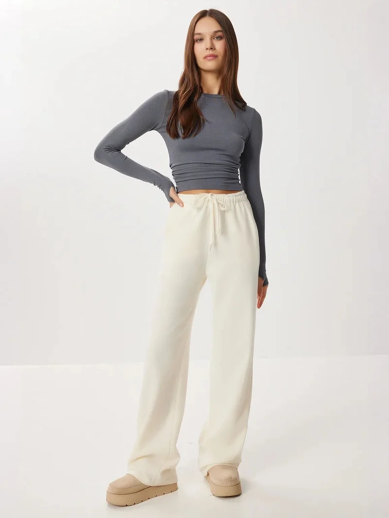 السعادة في إسطنبول ISTANBUL Wide Leg Jogger Pants with Drawstring Closure