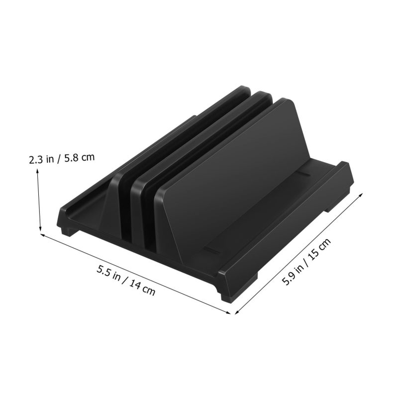 Adjustable Vertical Laptop Stand Holder for Laptop Tablet Phone with Non Slip Base - Image 3