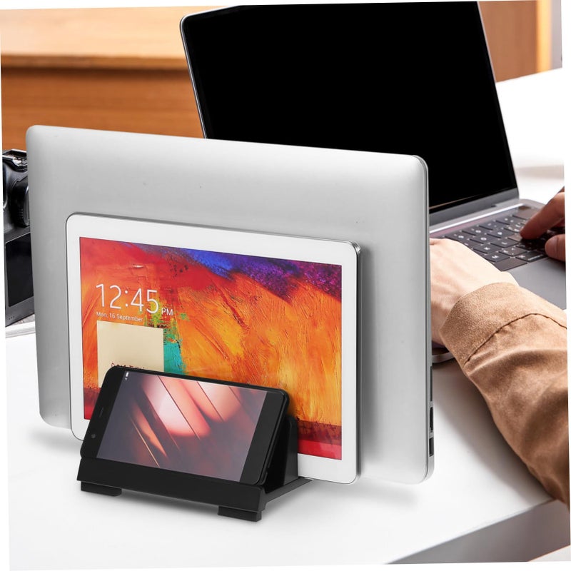 Adjustable Vertical Laptop Stand Holder for Laptop Tablet Phone with Non Slip Base - Image 5