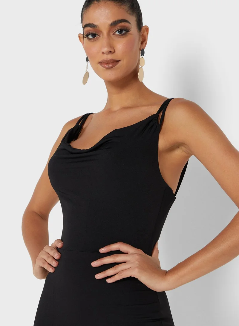 Miss Pap Cowl Neck Knitted Dress