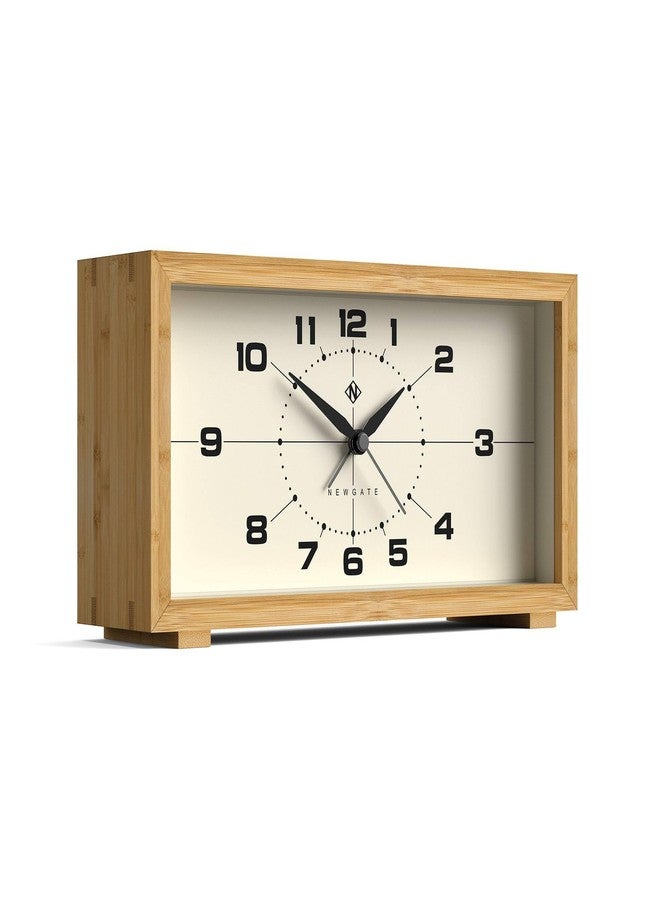 NEWGATE® Lemur Alarm Clock | Rectangular Design | Bamboo case | Ideal for Bedside, Desk or Shelf | Modern Retro Living Room, Bedroom & Office Accessory - Image 2
