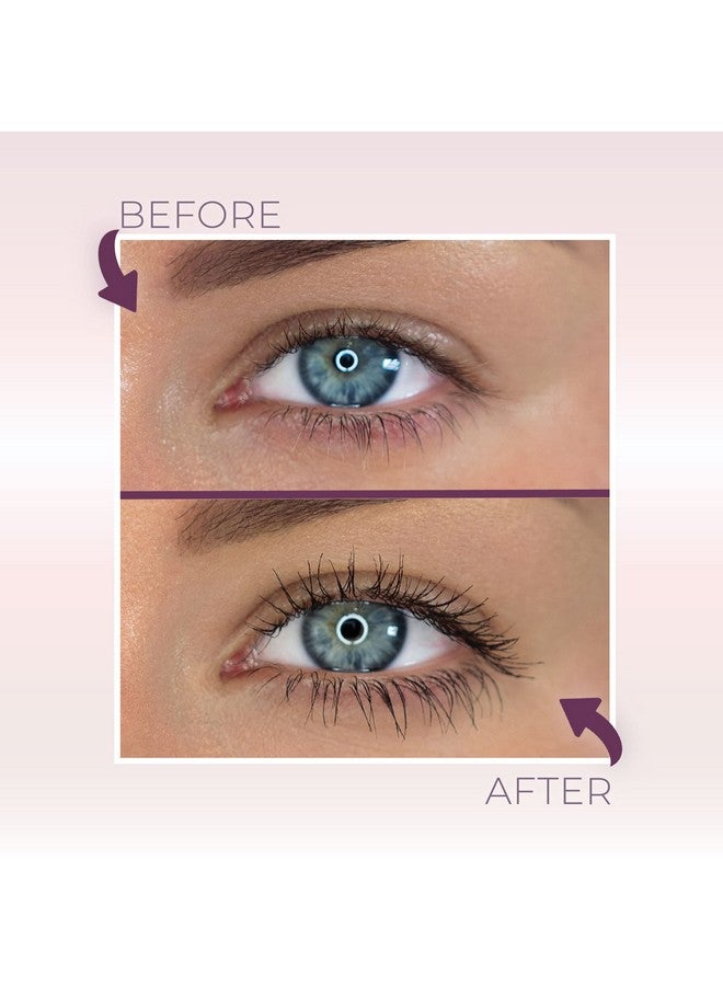 blinc ماسكارا أنبوبة مكبرة مقاومة للماء للأطوال الفائقة لمظهر ناعم زيادة الحجم وتقوية وتعريف  خالية من الجلوتين وخالية من القسوة بنية داكنة 9 مل / 0.30 أونصة سائلة - Image 4