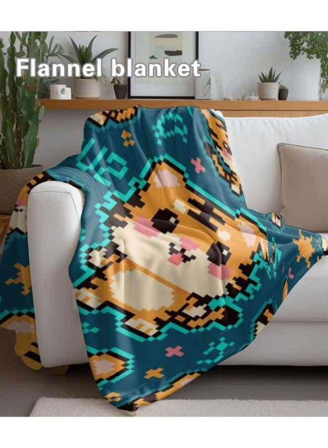 general Flannel thin blanket (warm and comfortable, suitable for sleep, gaming, dust removal and sandproof) 150cm*200cm - 1118 - Image 1