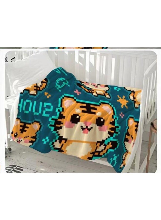 general Flannel thin blanket (warm and comfortable, suitable for sleep, gaming, dust removal and sandproof) 150cm*200cm - 1118 - Image 3