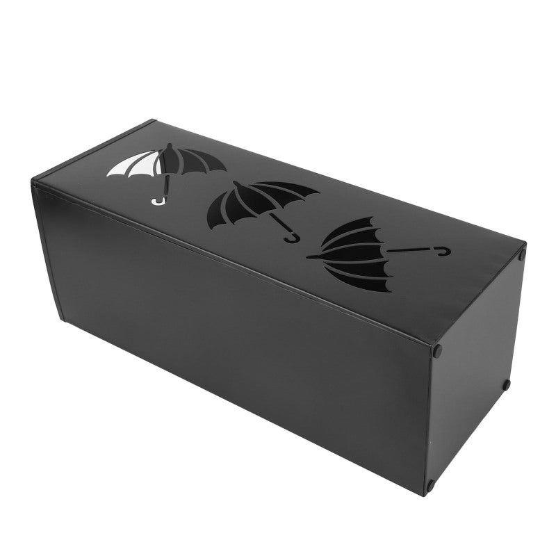 Metal Umbrella Stand 42x16x16cm Compact Space Saving - Premium Powder Coated Steel Indoor Umbrella Holder for Entryway Office Home - Image 5