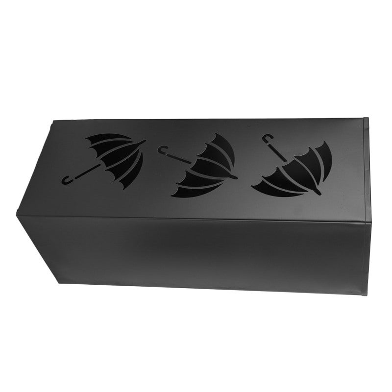 Metal Umbrella Stand 42x16x16cm Compact Space Saving - Premium Powder Coated Steel Indoor Umbrella Holder for Entryway Office Home - Image 4
