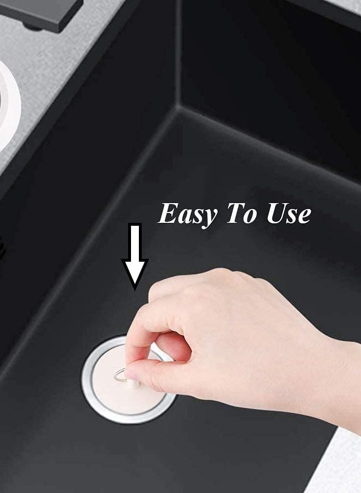 HomarKet 12-pcs Bath Plugs,Sink Plug Rubber Drain Stopper Kitchen Sink Plug with Hanging Ring for Bathtub,Bathroom (4 Sizes)  - Image 4