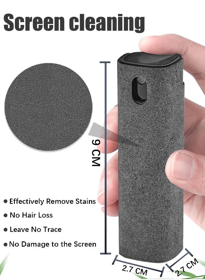 2 PCS Portable Screen Cleaner Kit, Reusable Screen Cleaner 3-In-1 Fingerprint-Proof Spray Bottle Tool and Microfiber Cloth For Phone,Laptop,Tablet,TV, Monitor,Car Screens - Image 2